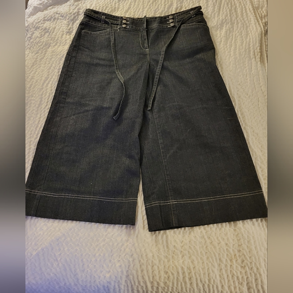 Loft Wide Leg  Cropped Jeans  14